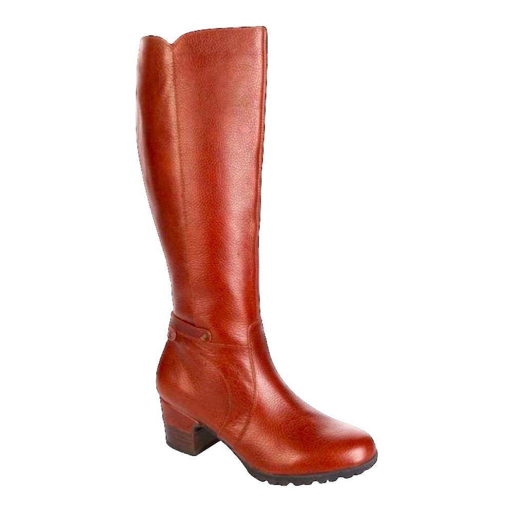 Trendy Leather Knee High Boot (Chai)